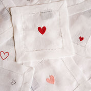 Servilletas Mafra con bordado de corazón