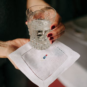 Guardanapo Mafra linho com desportistas retro