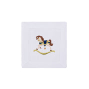 Mafra algodón con bordado de caballos