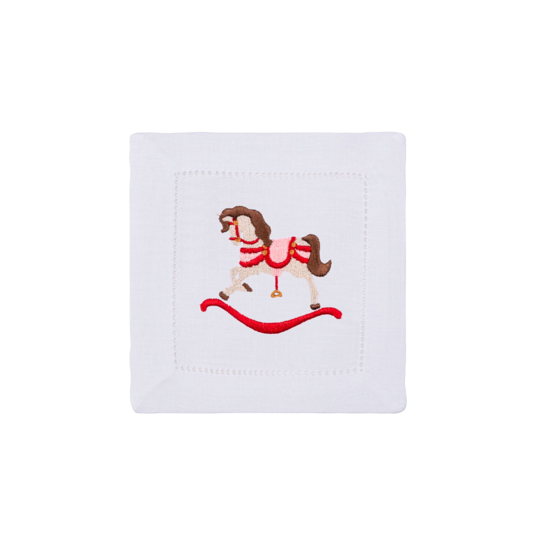 Mafra algodón con bordado de caballos