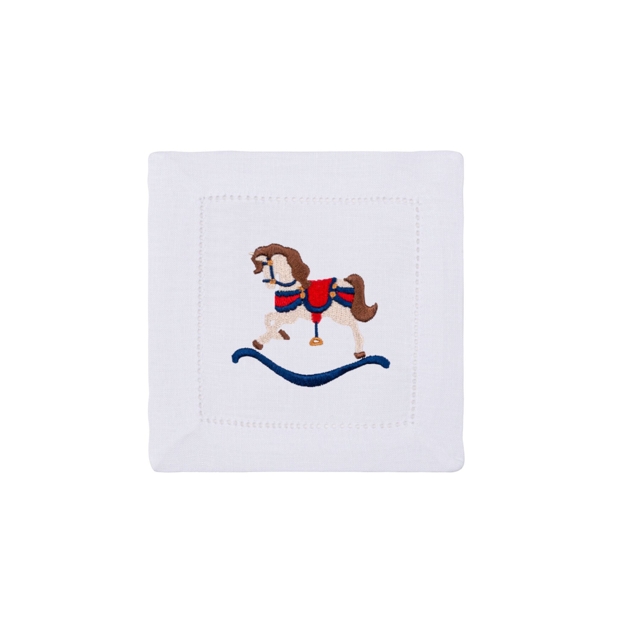 Mafra algodón con bordado de caballos