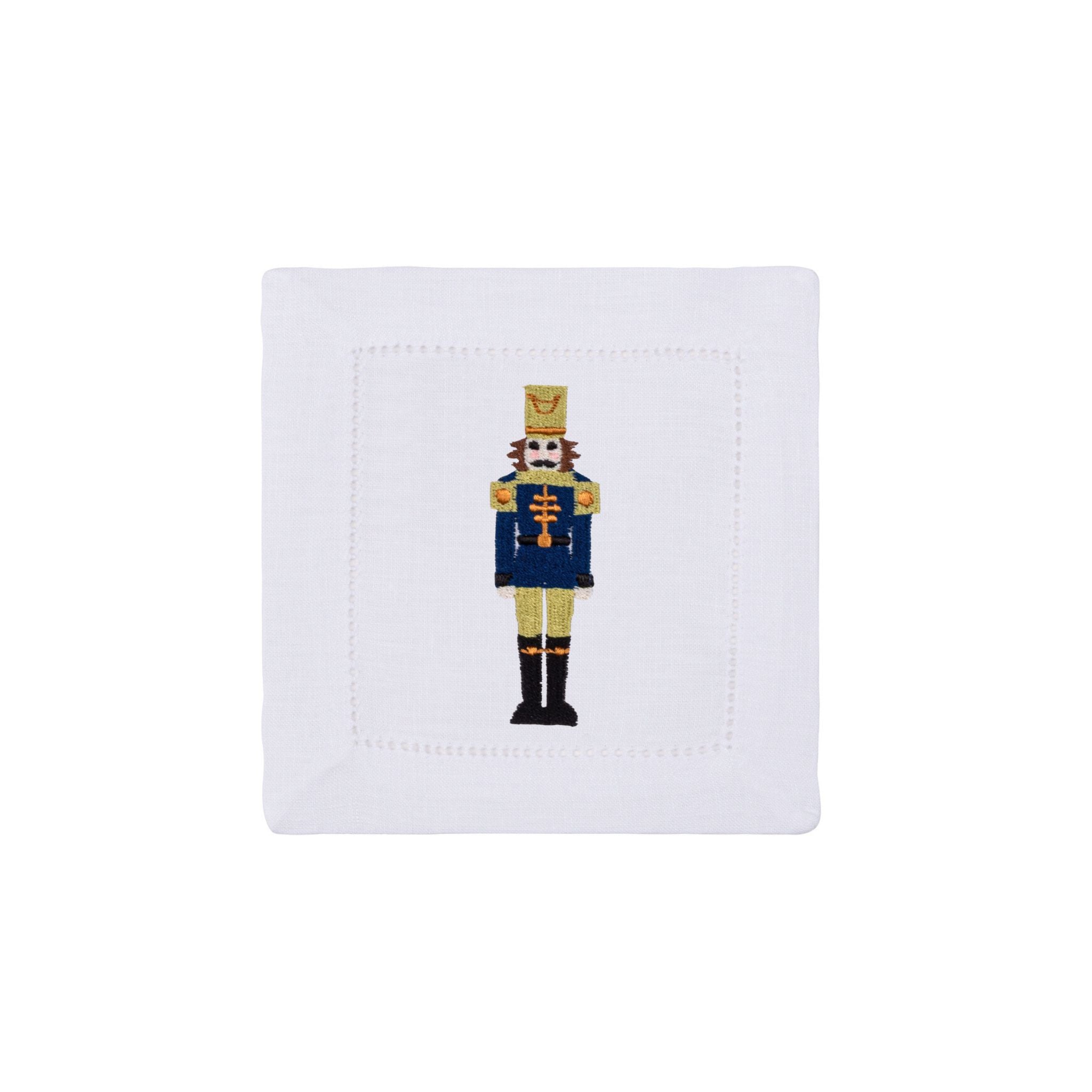 Mafra algodón con bordado de cascanueces