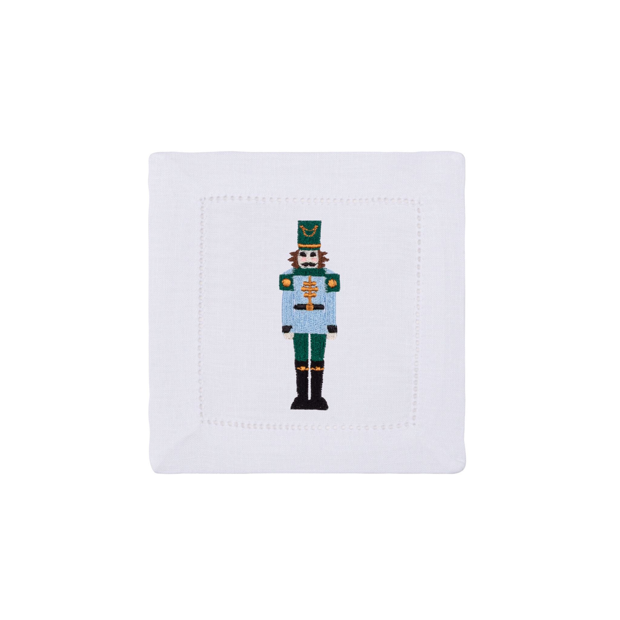 Mafra algodón con bordado de cascanueces