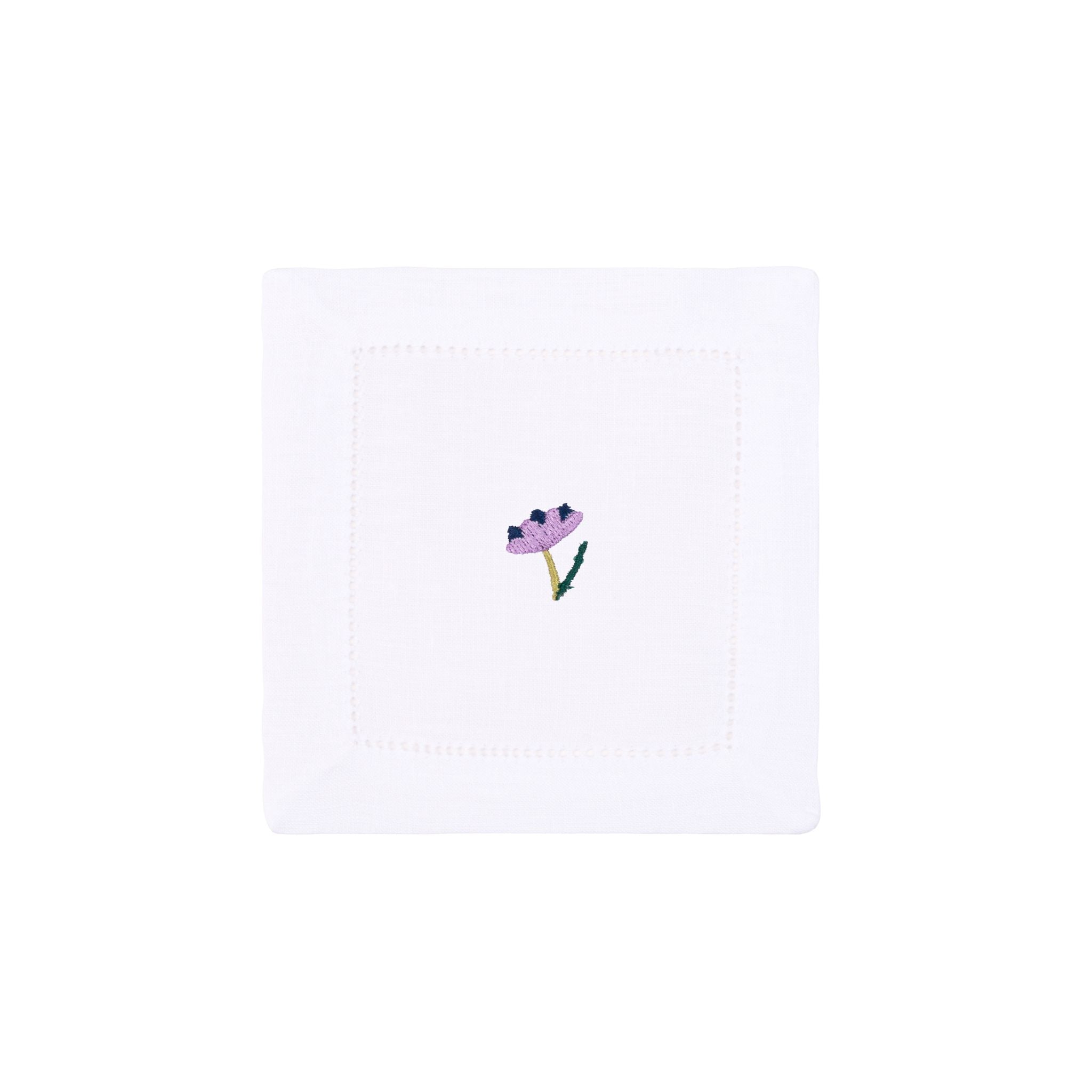 Serviettes et sets de table Mafra lin avec broderie florale