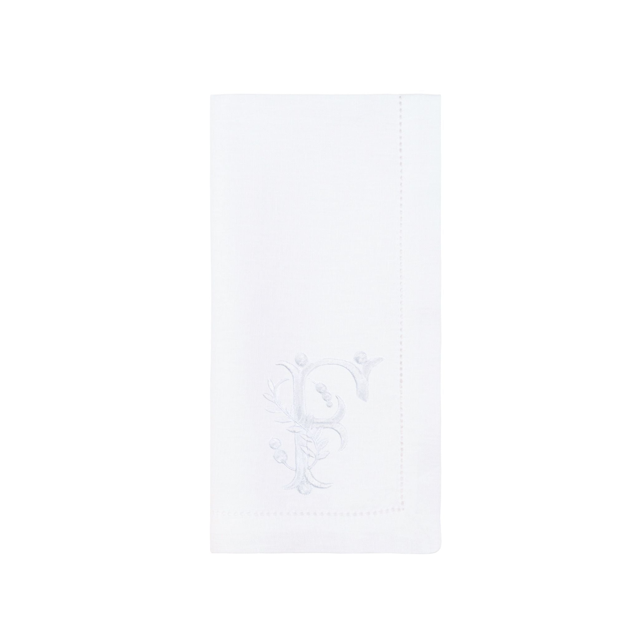 Mafra linen letter embroidery napkins (Pack of 2) - Torres Novas