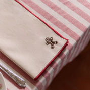 White Nazaré napkins with christmas embroidery