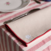 White Nazaré napkins with christmas embroidery