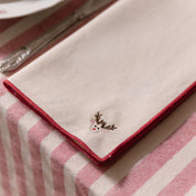 White Nazaré napkins with christmas embroidery