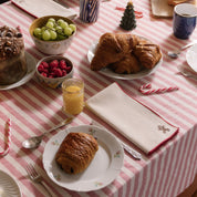 White Nazaré napkins with christmas embroidery