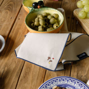 Ecru Nazaré napkins with farm embroidery - Torres Novas