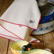 Ecru Nazaré napkins with farm embroidery - Torres Novas
