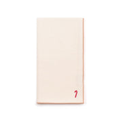 Servilletas Nazaré color crudo con pequeños bordados navideños