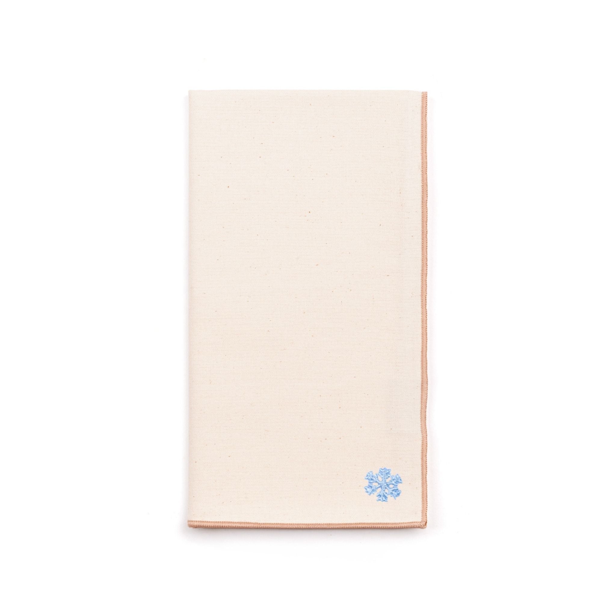 Servilletas Nazaré color crudo con pequeños bordados navideños