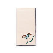 Servilletas Nazaré color crudo con bordado de caballos