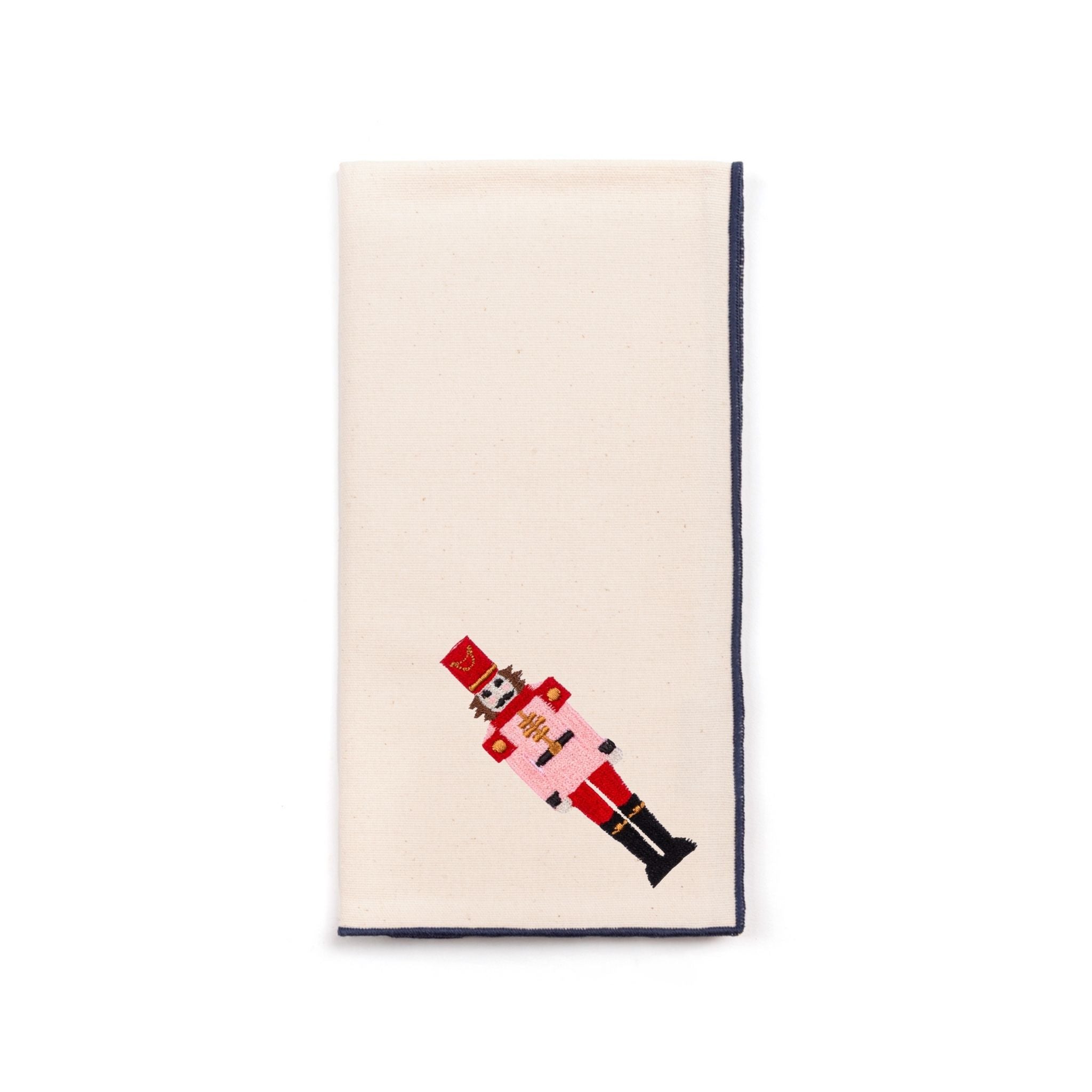 Servilletas Nazaré color crudo con bordado de cascanueces