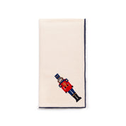 Servilletas Nazaré color crudo con bordado de cascanueces