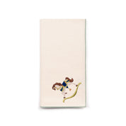 Servilletas Nazaré color crudo con bordado de caballos