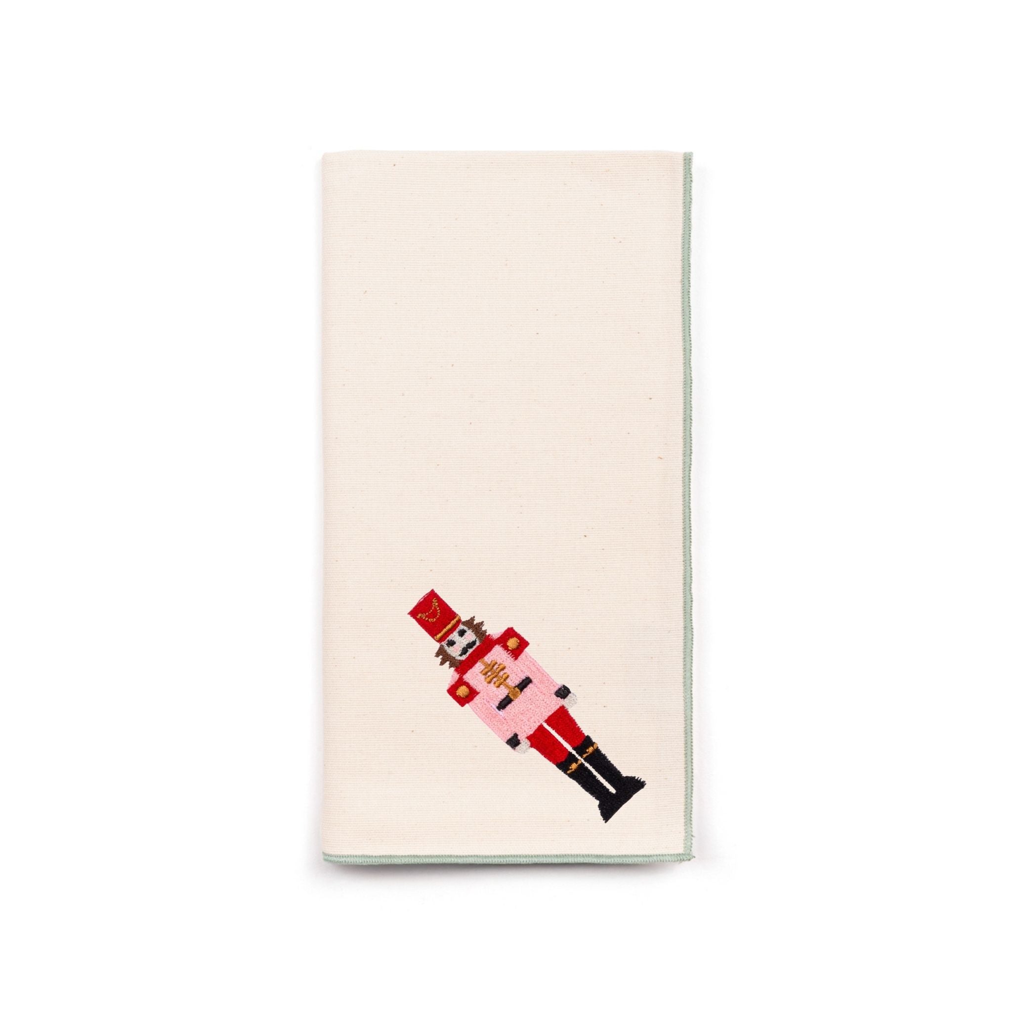 Servilletas Nazaré color crudo con bordado de cascanueces