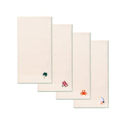 Ecru Nazaré napkins with summer embroidery - Torres Novas