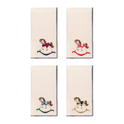 Ecru Nazaré napkins with horse embroidery - Torres Novas