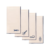 Ecru Nazaré napkins with Portugal embroidery - Torres Novas
