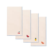 Ecru Nazaré napkins with fruit embroidery - Torres Novas