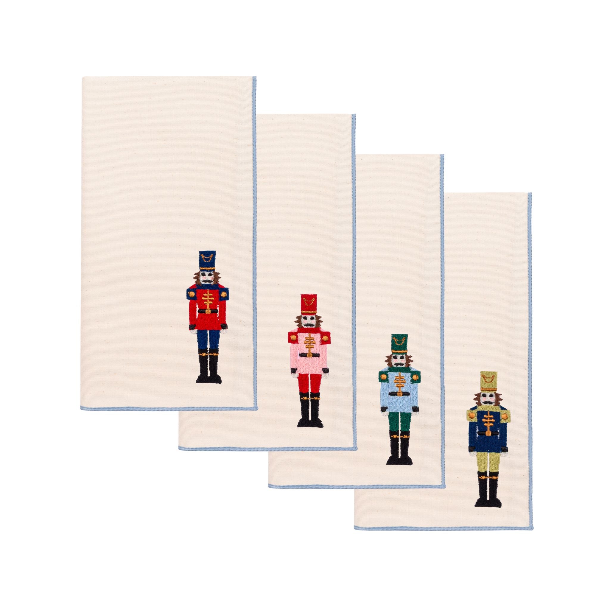 Ecru Nazaré napkins with nutcracker embroidery - Torres Novas
