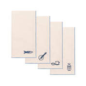 Ecru Nazaré napkins with Portugal embroidery - Torres Novas