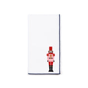 Servilletas blancas de Nazaré con bordado de cascanueces