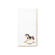 White Nazaré napkins with horse embroidery