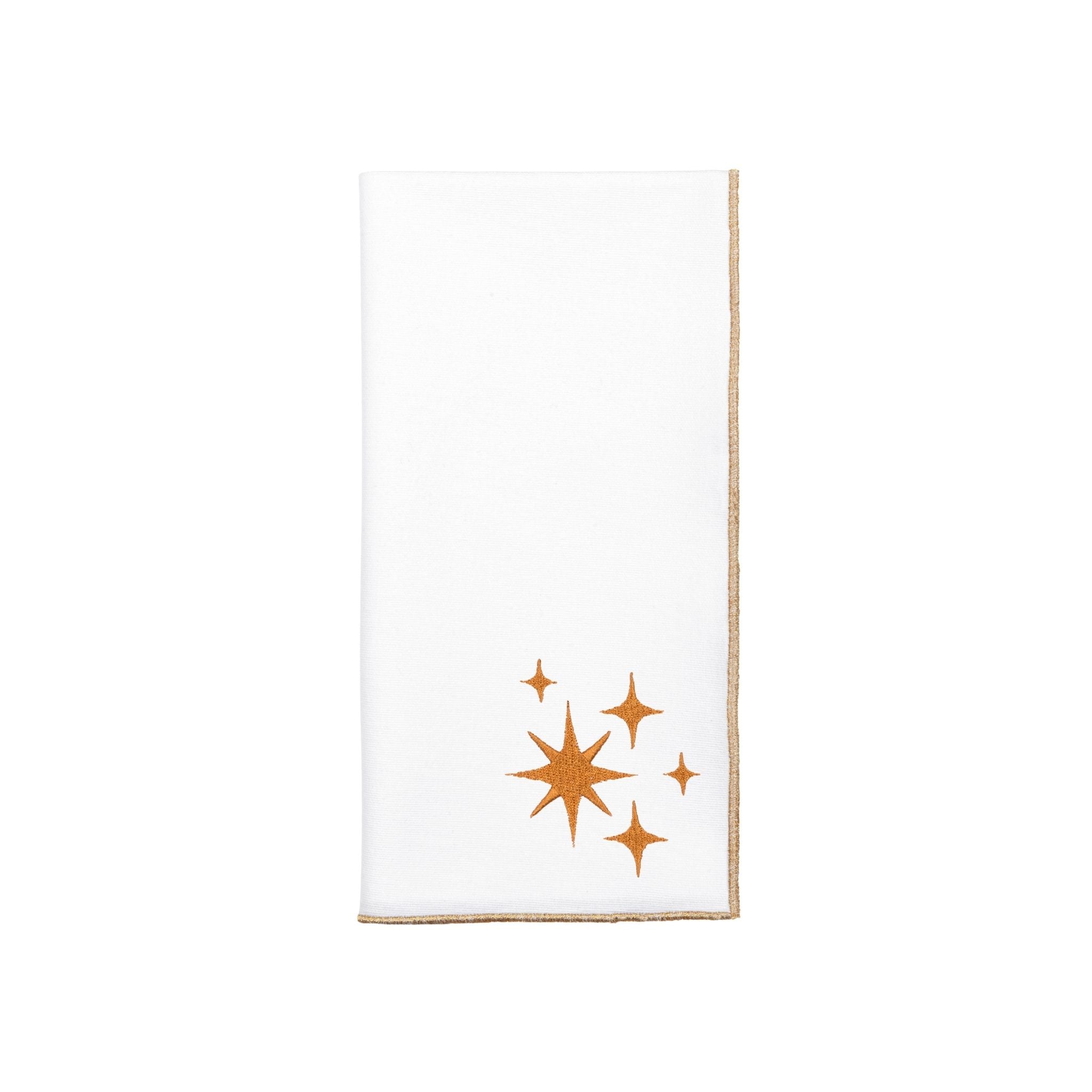 White Nazaré napkins with stars embroidery