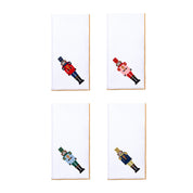 White Nazaré napkins with nutcracker embroidery - Torres Novas