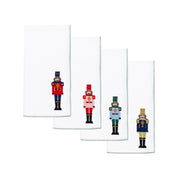 White Nazaré napkins with nutcracker embroidery - Torres Novas