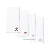 White Nazaré napkins with small christmas embroidery - Torres Novas