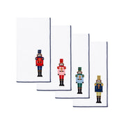 White Nazaré napkins with nutcracker embroidery - Torres Novas