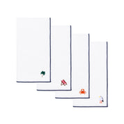 White Nazaré napkins with summer embroidery - Torres Novas