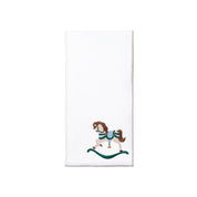 White Nazaré napkins with horse embroidery
