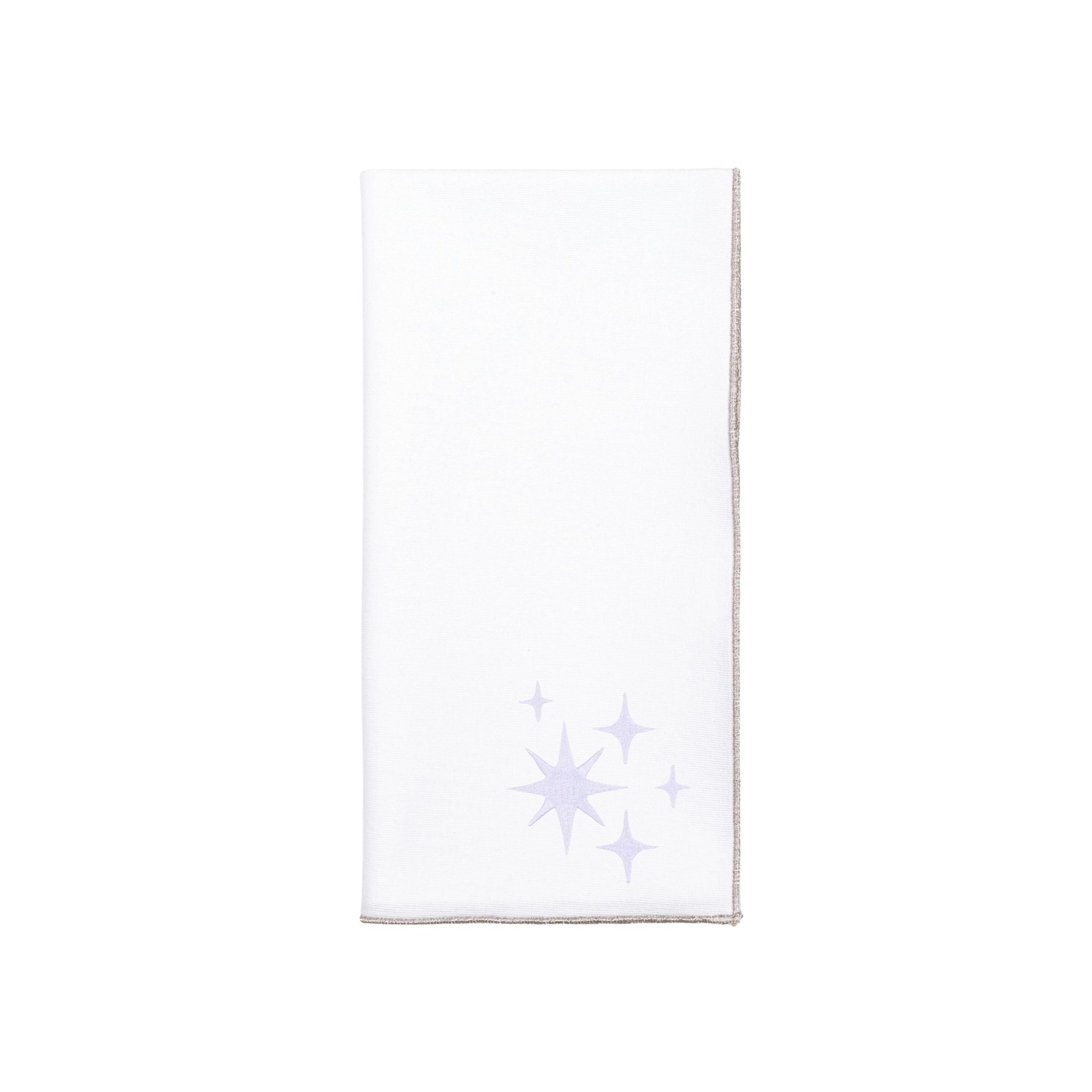 White Nazaré napkins with stars embroidery