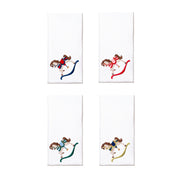 White Nazaré napkins with horse embroidery - Torres Novas