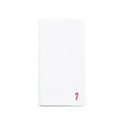 Servilletas blancas de Nazaré con pequeños bordados navideños