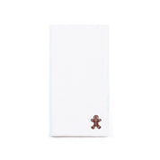 Servilletas blancas de Nazaré con pequeños bordados navideños