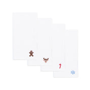 White Nazaré napkins with small christmas embroidery - Torres Novas