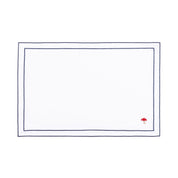 Linge de table Nazaré blanche, en coton, avec des motifs d’automne brodés