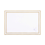 Nazaré white cotton table linen with embroidered stars