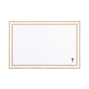 Nazaré white cotton table linen with embroidered Easter motifs
