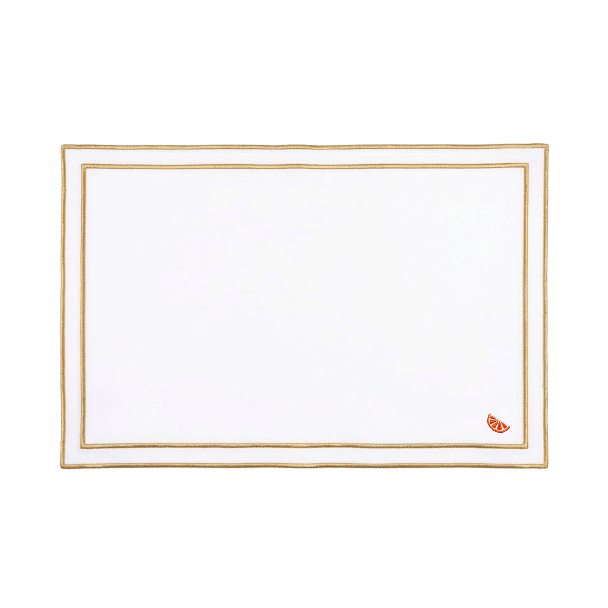 Nazaré white cotton table linen with embroidered fruits - Torres Novas