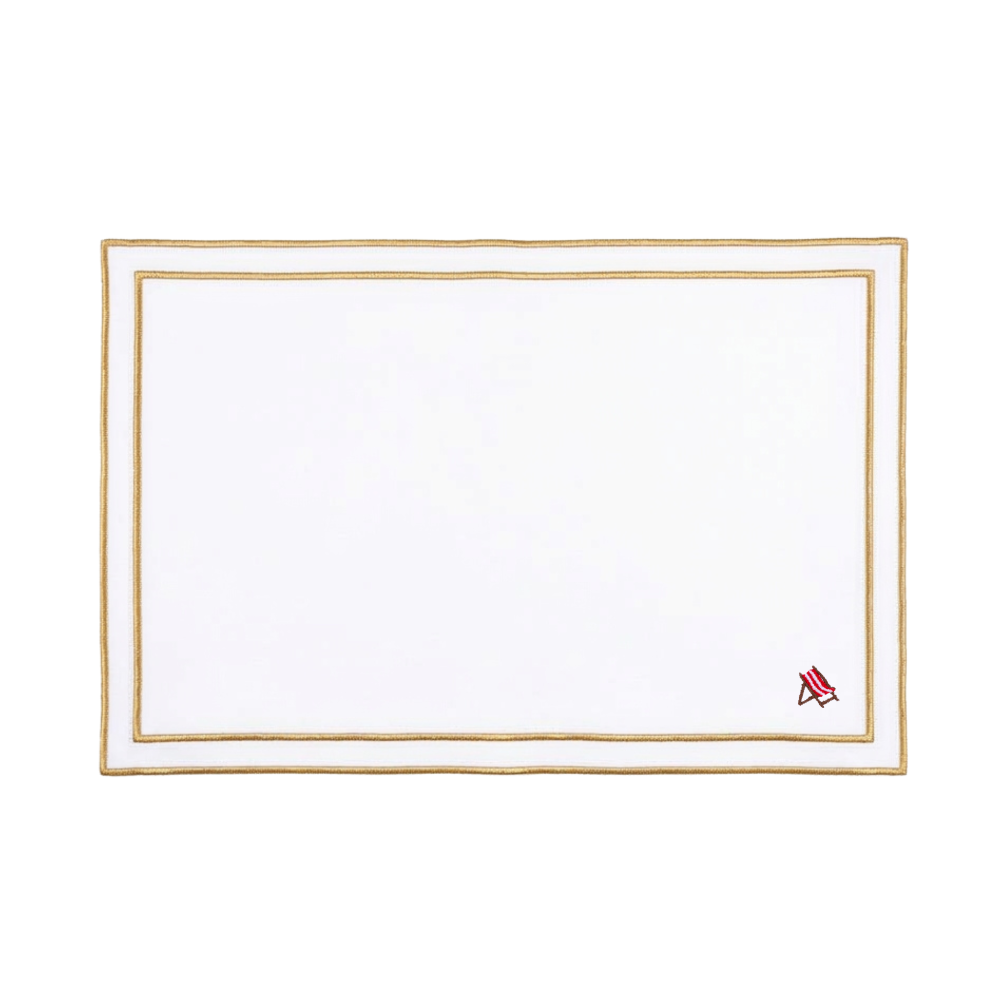 Nazaré white cotton table linen with embroidered summer motifs