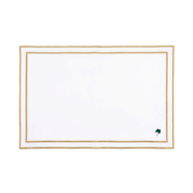 Nazaré white cotton table linen with embroidered summer motifs
