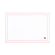 Linge de table Nazaré blanche, en coton, avec des motifs d’automne brodés