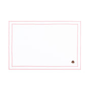 Linge de table Nazaré blanche, en coton, avec des motifs d’automne brodés